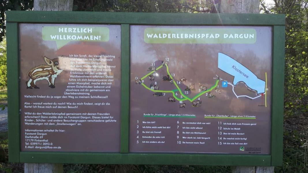 Ferienhaus Paul Am Klostersee, Urlaub Mit Hund Dargun Bagian luar foto